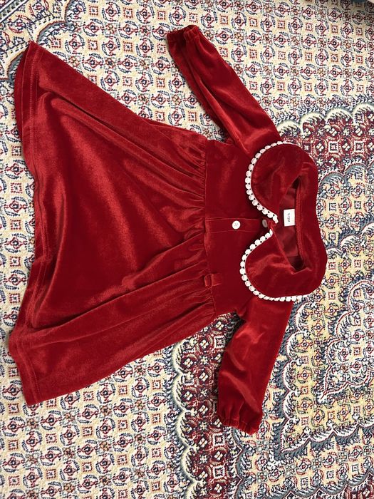 Красное платье для девочки