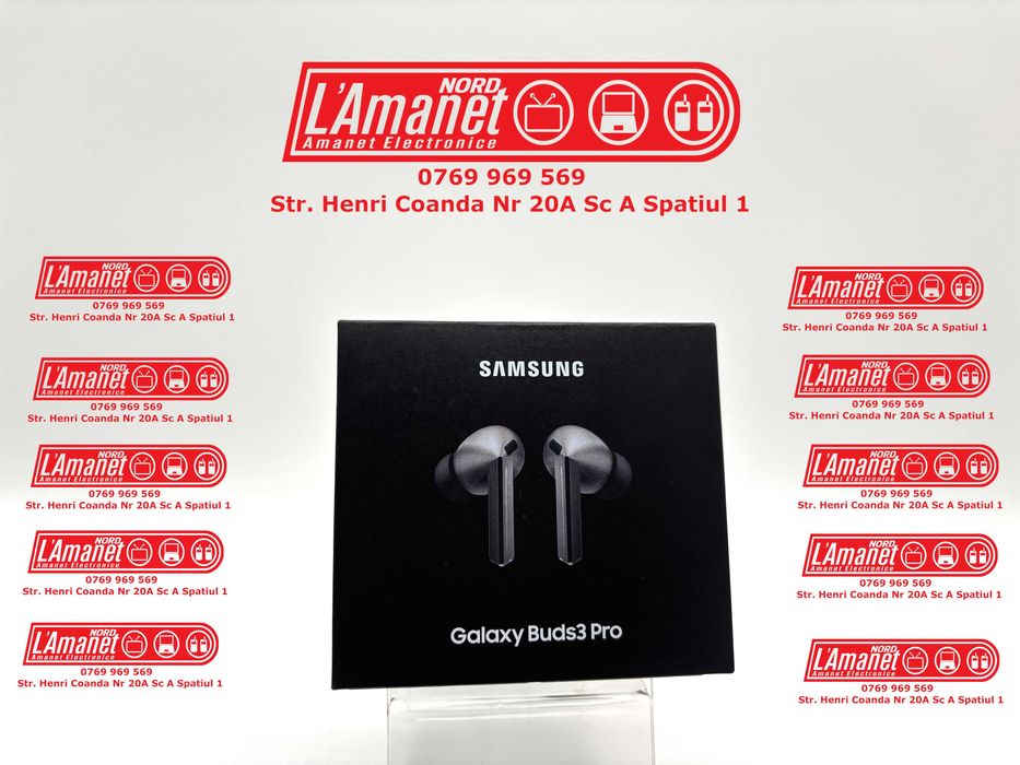 Casti SAMSUNG Galaxy Buds3 Pro Silver Stare Excelenta Garantie - Nord