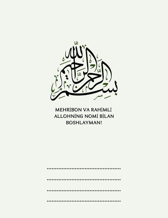 Asmo ul-Husna daftari pdf sotaman