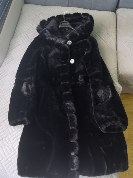 Шуба мутон с норкой