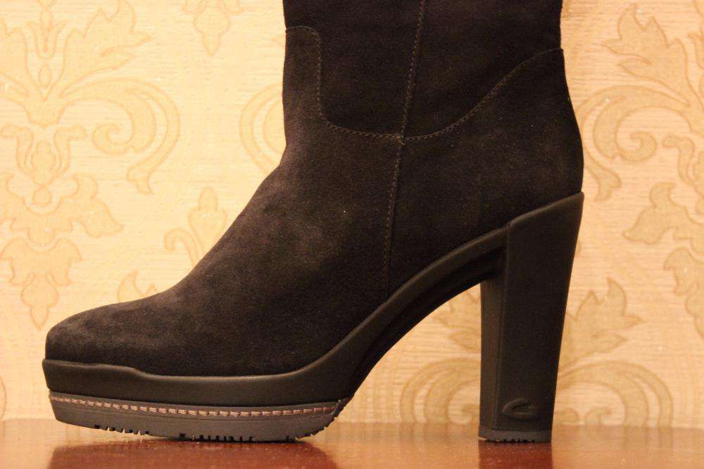 Сапоги зимние замшевые