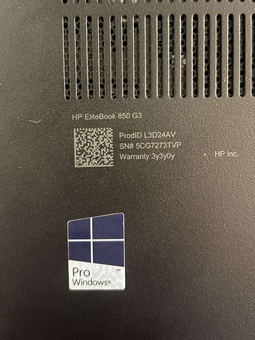 Лаптоп HP Elitebook 850 G3