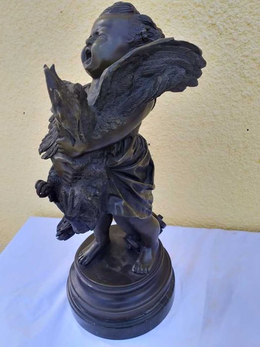 Statuie de colectie din bronz semnata