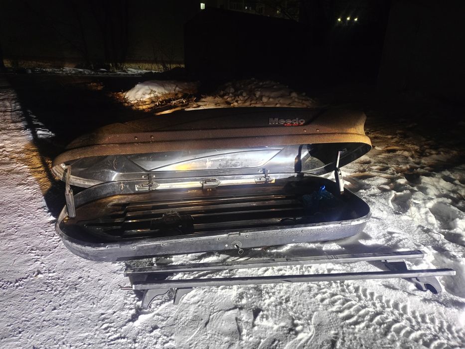 Продам автобокс + поперечные рейлинги