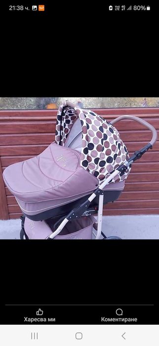 Бебешка количка ZIPPY LUX , кощница,проходилка и аспиратор за нос