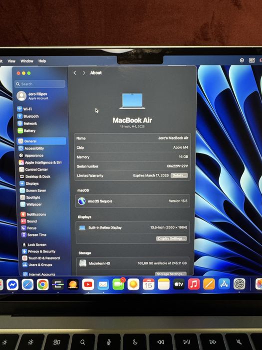 MacBook Air M4 13” 256Gb 16Gb