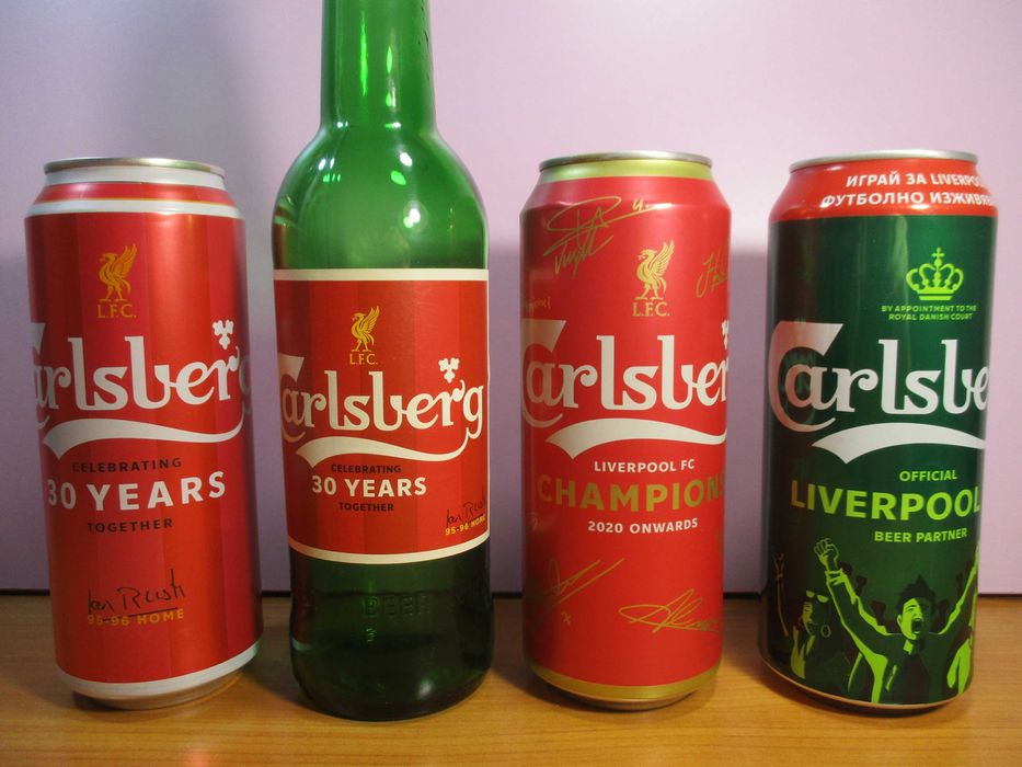 Liverpool-Ливърпул - 4 Бири Футболна Колекция