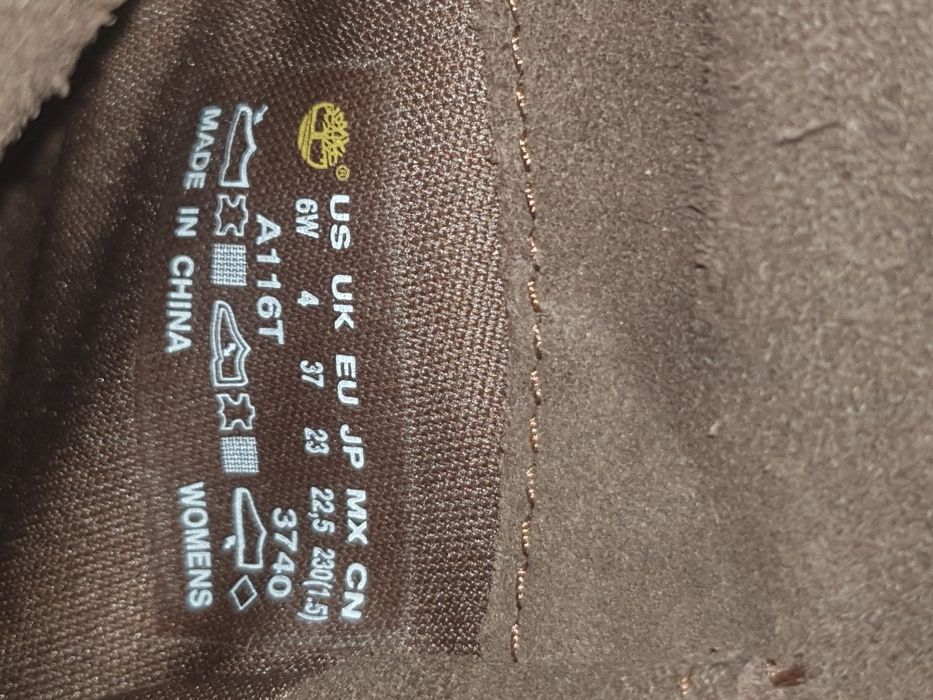 Ghete dama Timberland din piele Marimea 37.