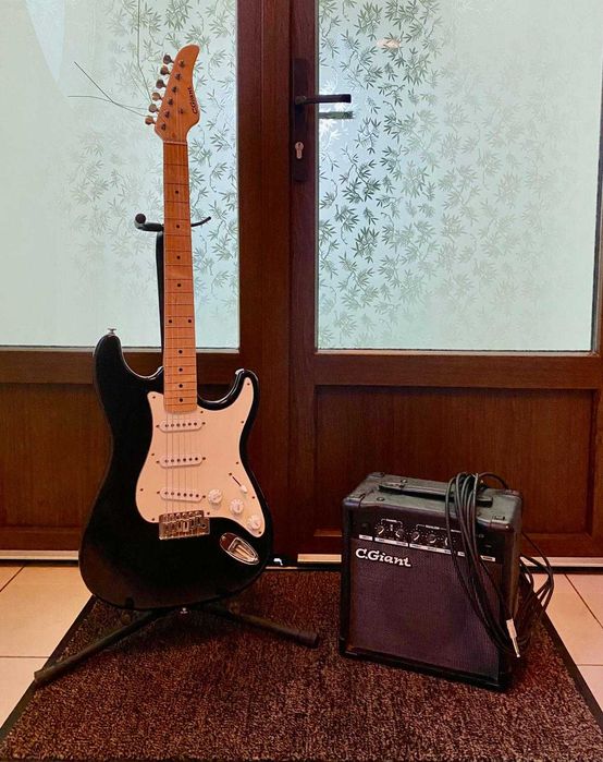 Chitară Electrică CGiant + Amplificator + Stand + Cablu | Set Complet