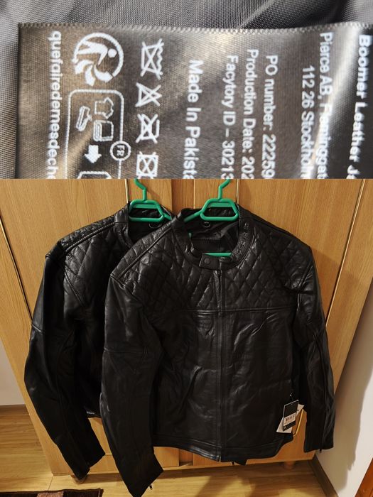Geaca moto xl/xxl piele naturala+ rucsac hard Shell  vara