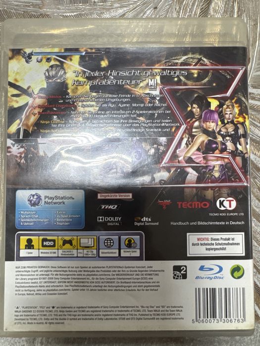 Joc Ps3 Ninja Gaiden 2 E Sigma original deutsche version uncut