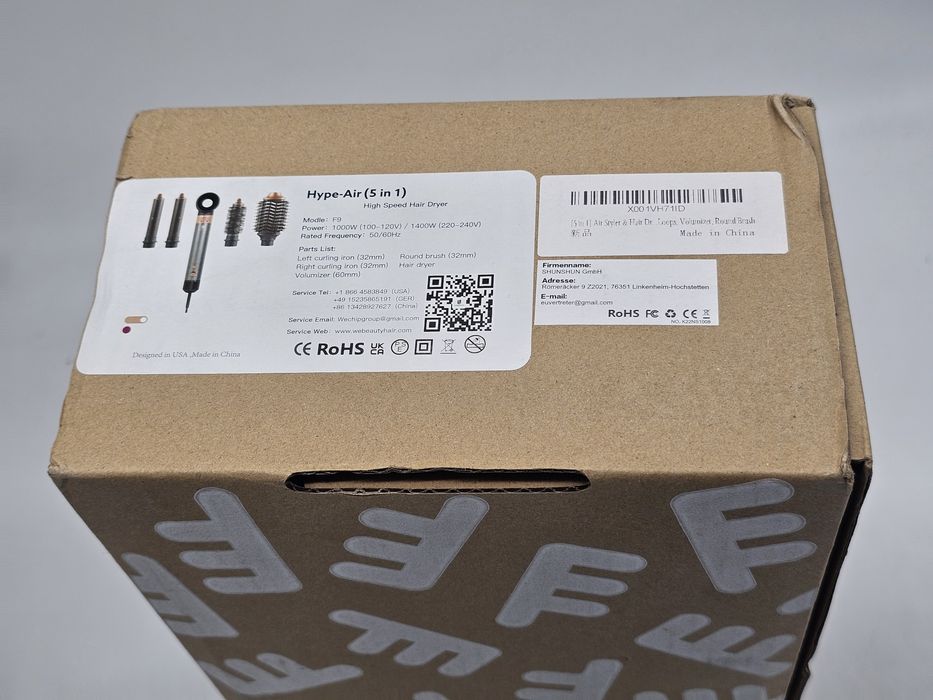 Uscător de păr de mare viteză WEBEAUTY (F9) cu 5 accesorii