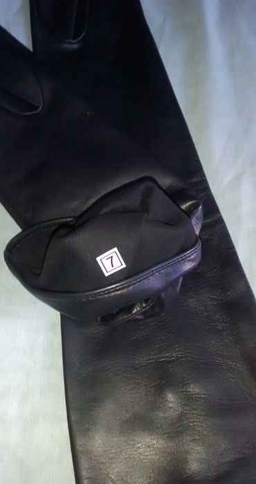 Manusi lungi piele 48-49 cm, piele nappa, marimea 6.5, 7