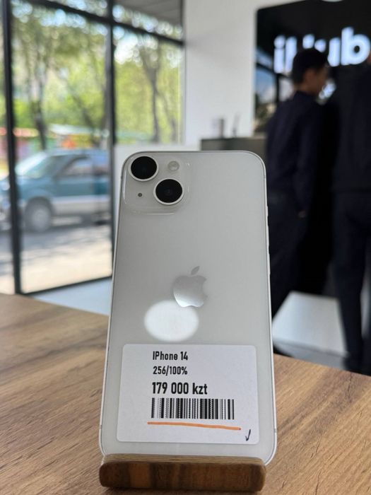 iPhone 14•256GB/100%White Айфон 14•256ГБ/100%Ақ
