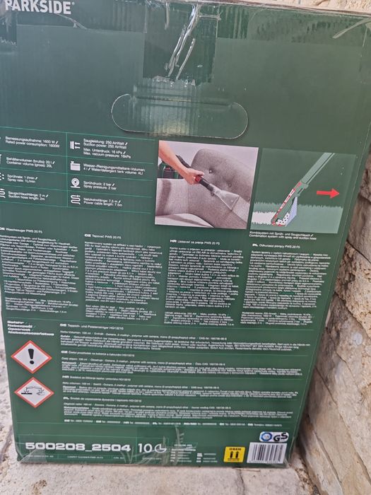 Vind aspirator spălare tapiterii auto, Parkside