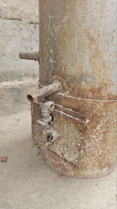 Паровой катёл для отопления, Титан вместе с горелкой, Titan, pechka