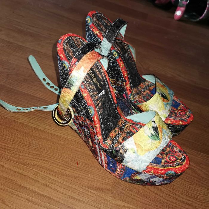 Sandale cu platforma, Dolce and Gabbana, originale, 40