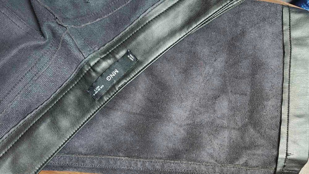 Кожен панталон, черен