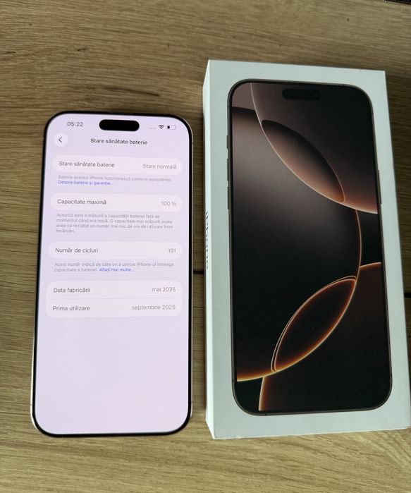Vand iPhone 16 pro max , ca nou.