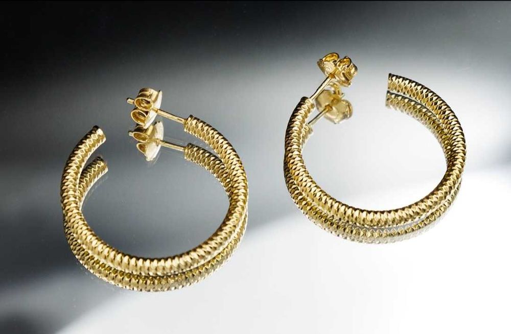 Позлатени сребърни халки