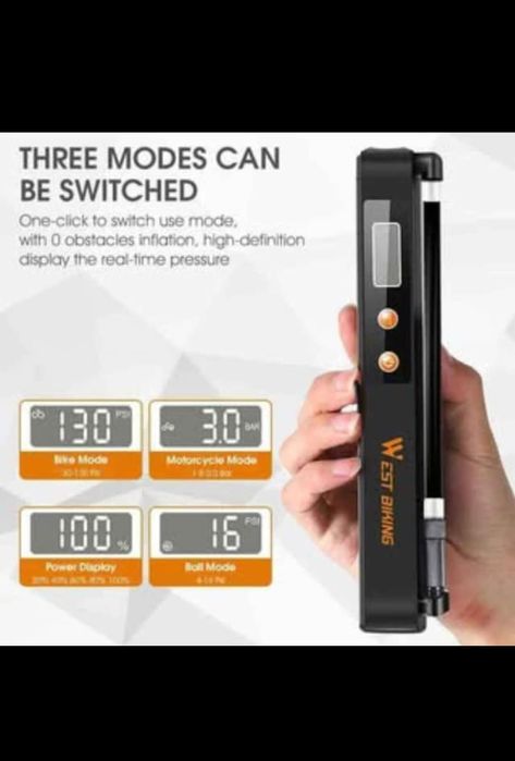 Pompa aer inteligenta moto-bici