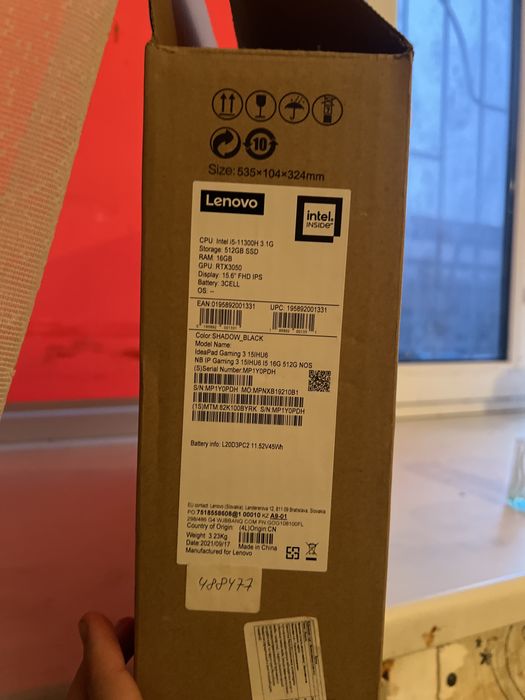 Нотбук Lenovo idepod Gaming 3