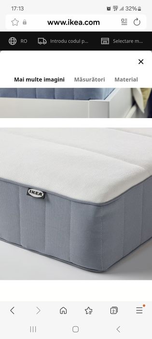 Saltea cu arcuri împachetate Vesteroy