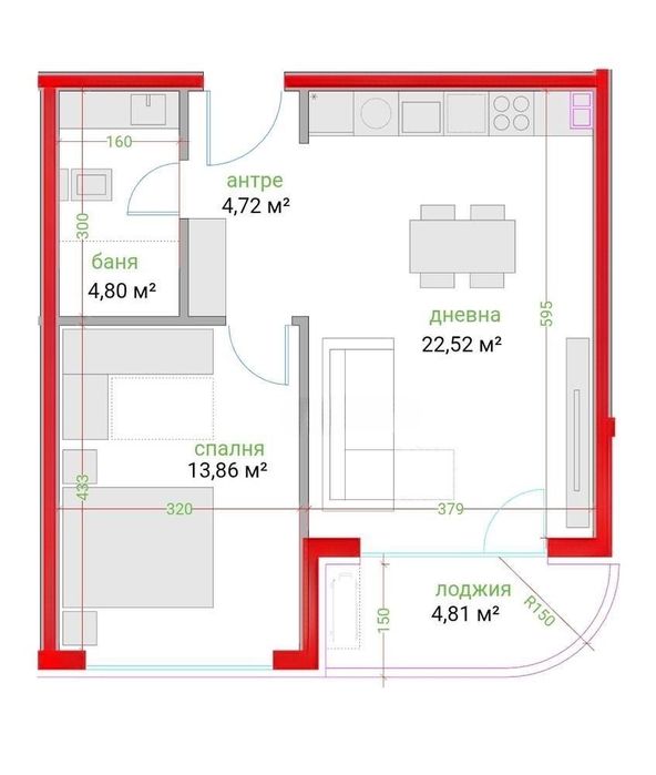 Продава се Двустаен апартамент в Варна, Трошево - 72 кв.м за 1169 €/кв.м - Снимка #6