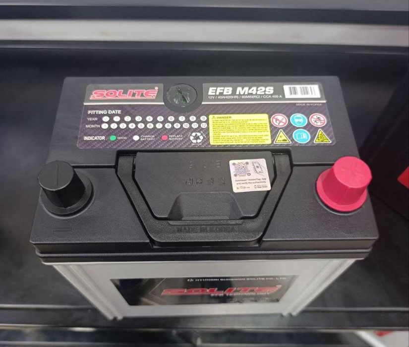 Akkumulyator Solite EFB Start/Stop.BYD (Chempion.E2.YuanUp)