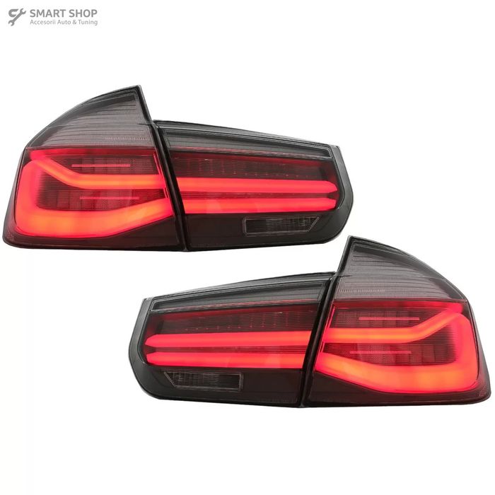 Stopuri LED M Look Black Line BMW Seria 3 F30 (2011-2019) LCI Design c