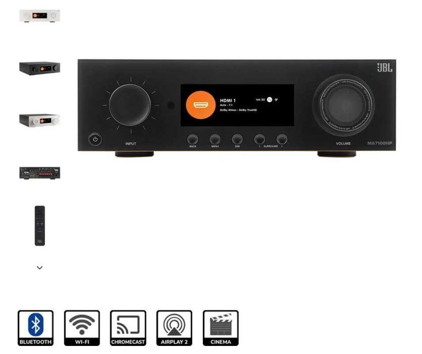 Ресивър JBL MA7100HP – Премиум 8K AV Ресивър, 7.2 Dolby Atmos (Като нов, В гаранция!)