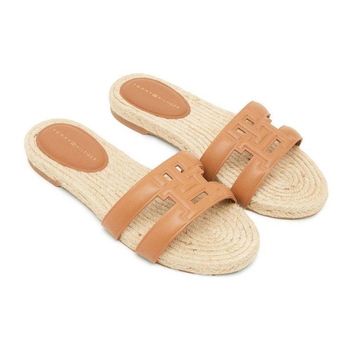 Tommy Hilfiger кожени чехли Emboss Sandal