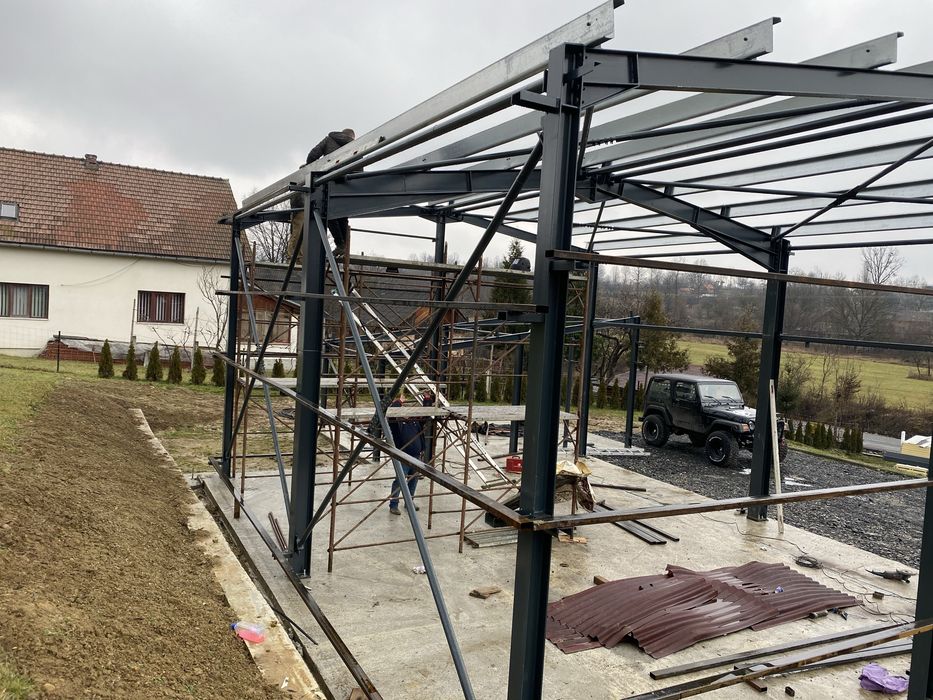 Construim Hale Metalice, garaje auto pe comanda / oriunde in tara