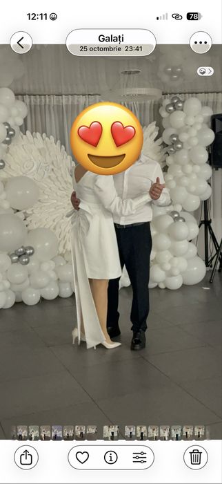 Vand rochie alba,eleganta.