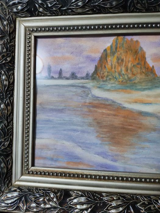 Tablou superb Pio Solero (1881 - 1975), Pastel și acuarela pe hârtie