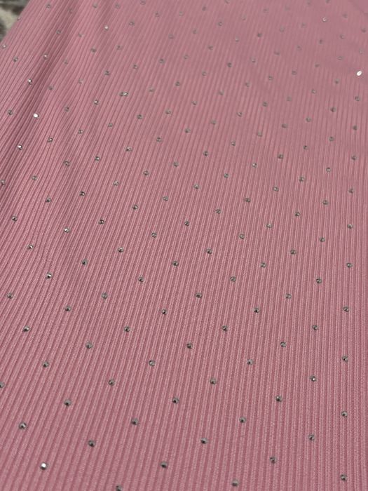 Rochie roz cu pietricele ,noua,mulata
