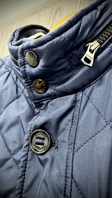 Geaca Tommy Hilfiger Diamond Quilted bomber navy geaca tommy marimea m