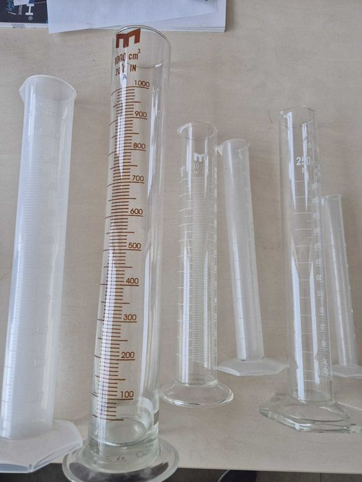 Cilindru gradat mensura de 250ml , 500ml  si 1L