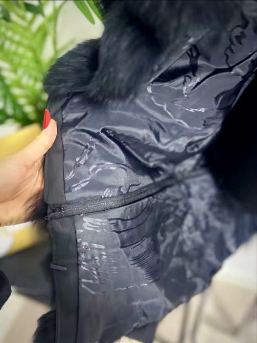 Палто от изкуствен косъм лисица XL