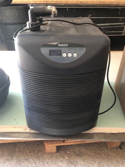 Acvariu din inox + chiller racire apa + filtru curatare apa