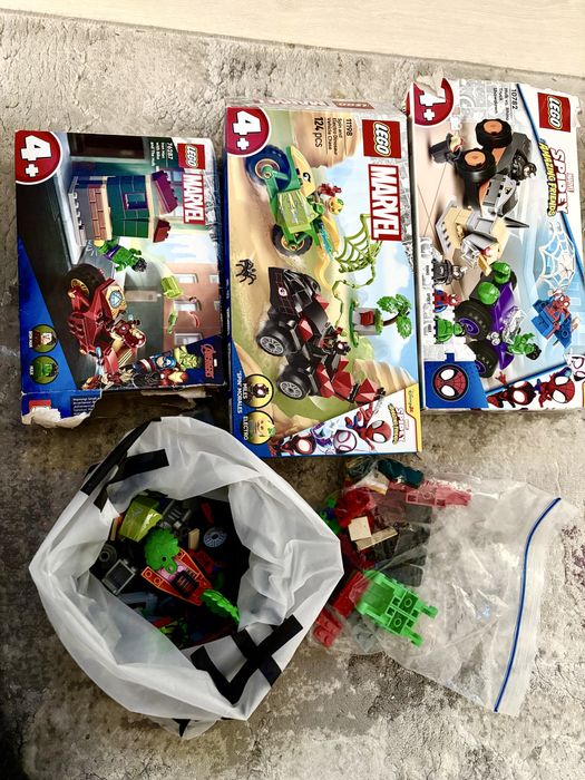 3 seturi Lego Paienjenel / Spidey 4+