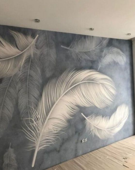 Обой шпатлёвка покраска