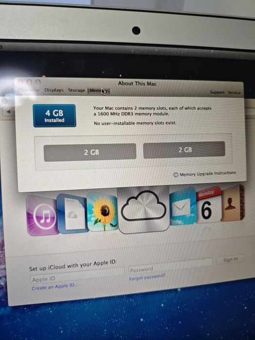 Macbook Air 13 A1466 Emc 2559 i5 / 4gb ddr3 / fara ssd
