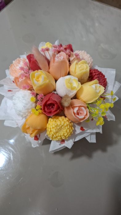 Aranjament flori de sapun