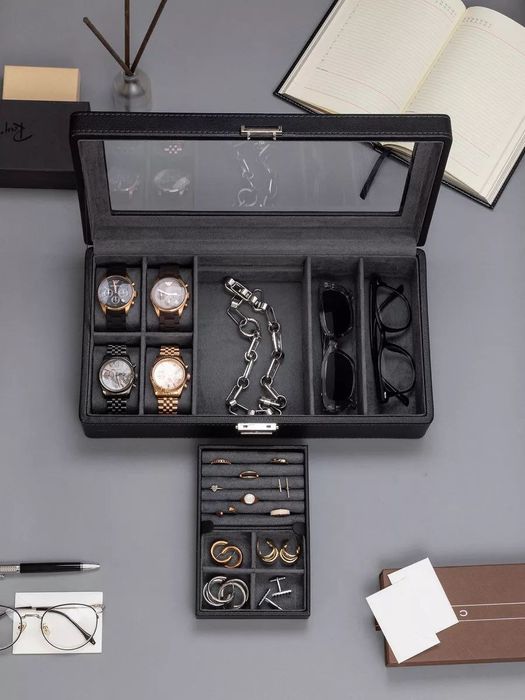 Шкатулка для часов и украшений для хранения