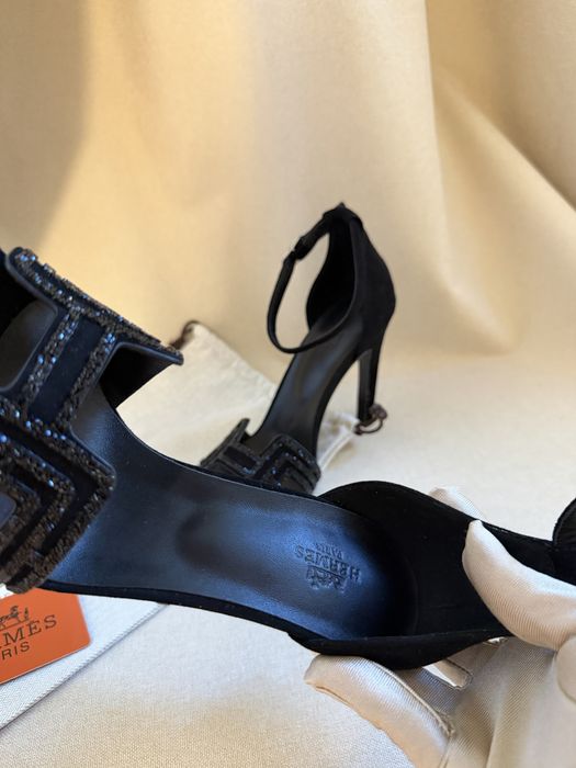 Sandale cu toc hermes- livrare 24 ore