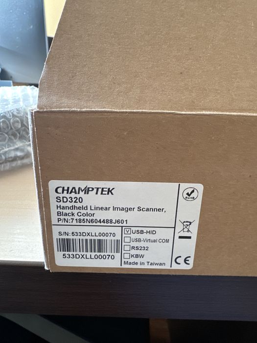 Сканер штрихкода Champtek SD320 ручной USB