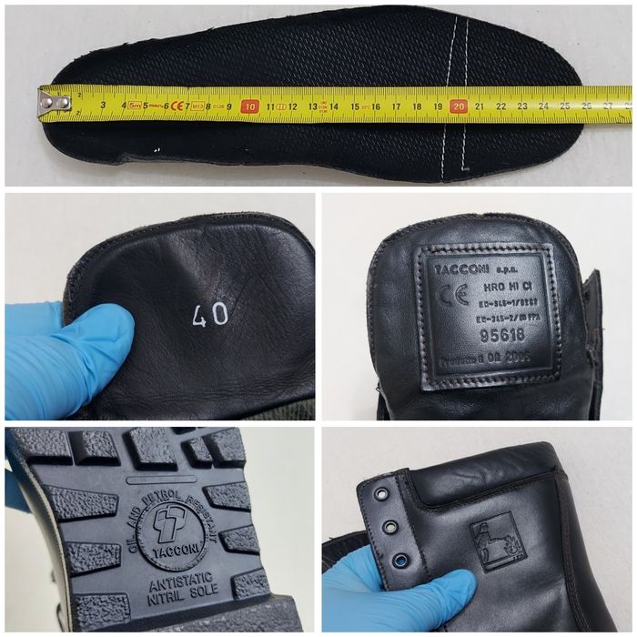 Bocanci profesionali Tacconi Pompieri, militari, tactici, piele, nr 40