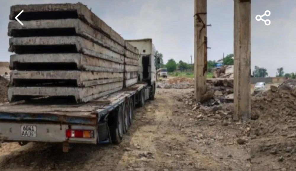 Бетон плита ва бетон махсулотлари сотилади ва етказиб берилади.