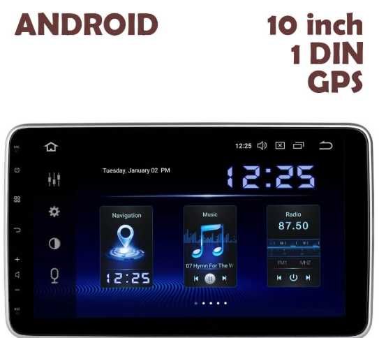 Универсална мултимедия 10 инча за автомобил ANDROID 1 DIN блутут GPS